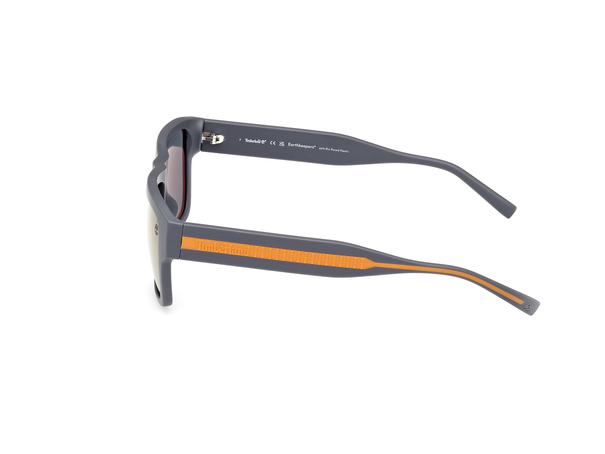 Das Bild zeigt die Sonnenbrille TB9337 20D von der Marke Timberland in grau matt.