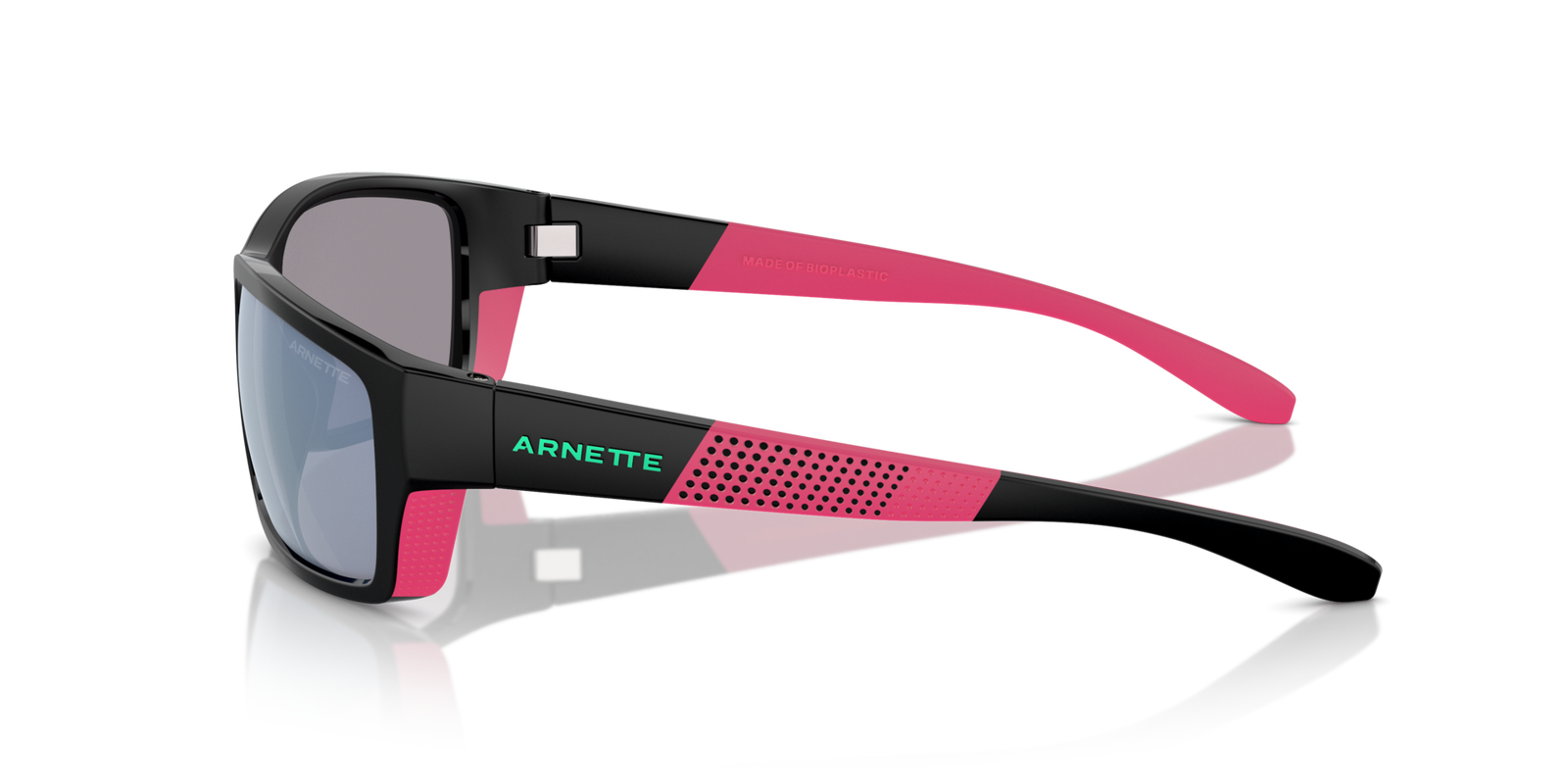 Das Bild zeigt die Sonnenbrille AN4336 27531U von der Marke Arnette in schwarz/rosa.