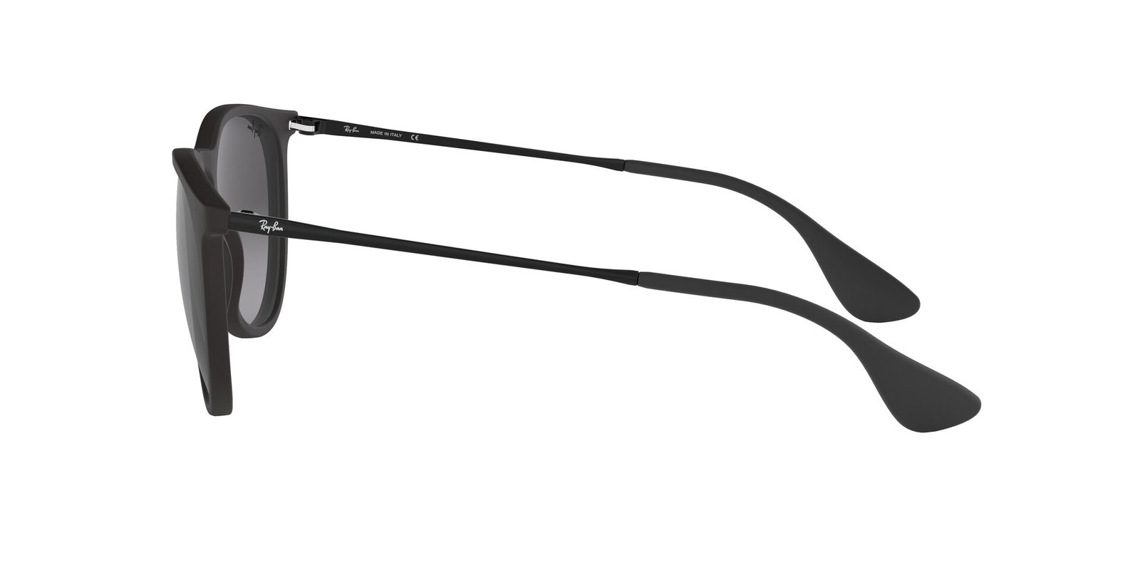 Das Bild zeigt die Sonnenbrille ERIKA RB4171 622/8G von der Marke Ray-Ban in schwarz von der Seite.