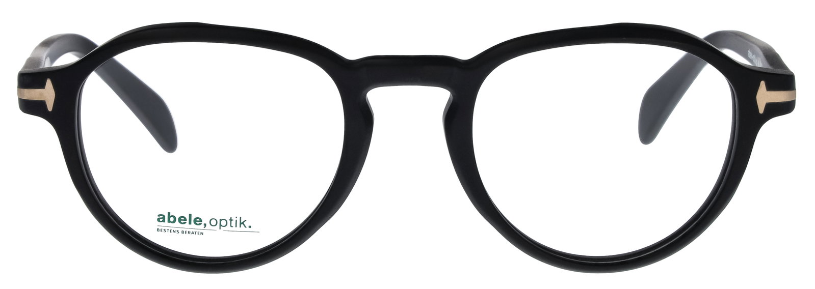 Das Bild zeigt die Brille 149341 von der Marke Abele Optik in schwarz matt.