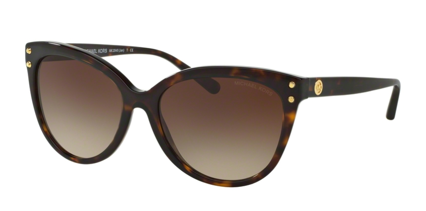 Das Bild zeigt die Sonnenbrille MK2045 300613 von der Marke Michael Kors in dark havanna.