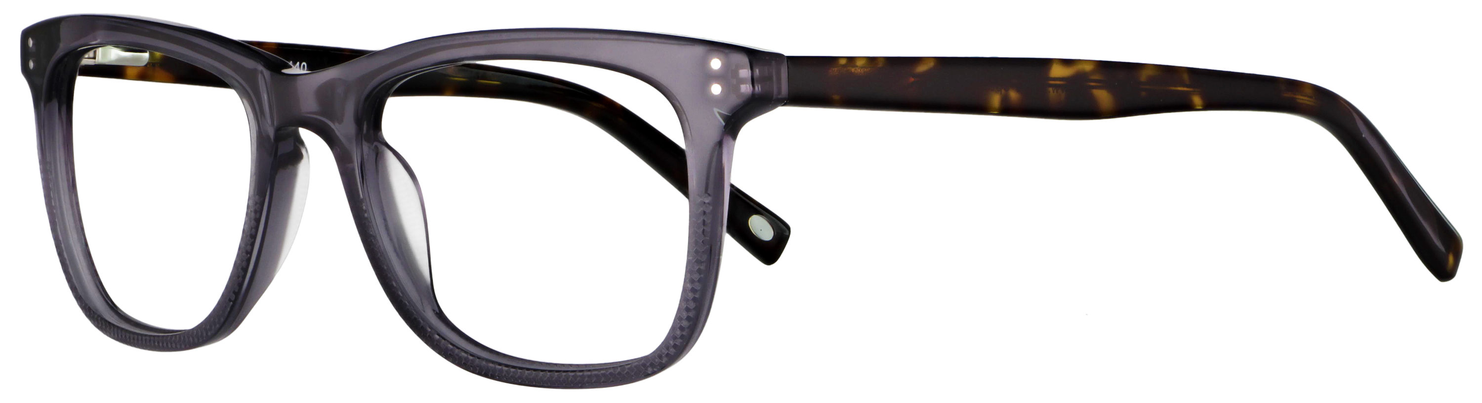 Das Bild zeigt die Korrektionsbrille 140071 von der Marke Abele Optik in grau transparent.