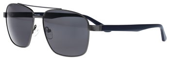 abele optik Sonnenbrille für Herren in Gun mit blauen Bügeln 150872 Sun Collection