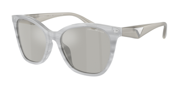 Das Bild zeigt die Sonnenbrille EA4222 611487 von der Marke Emporio Armani in grau.