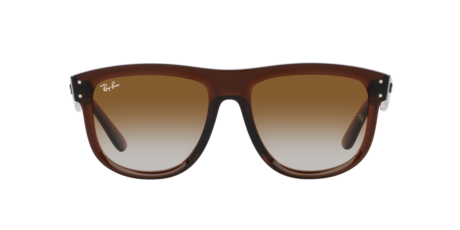 Das Bild zeigt die Sonnenbrille RBR0501S 6711GA von der Marke Ray Ban in kamelbraun transparent.