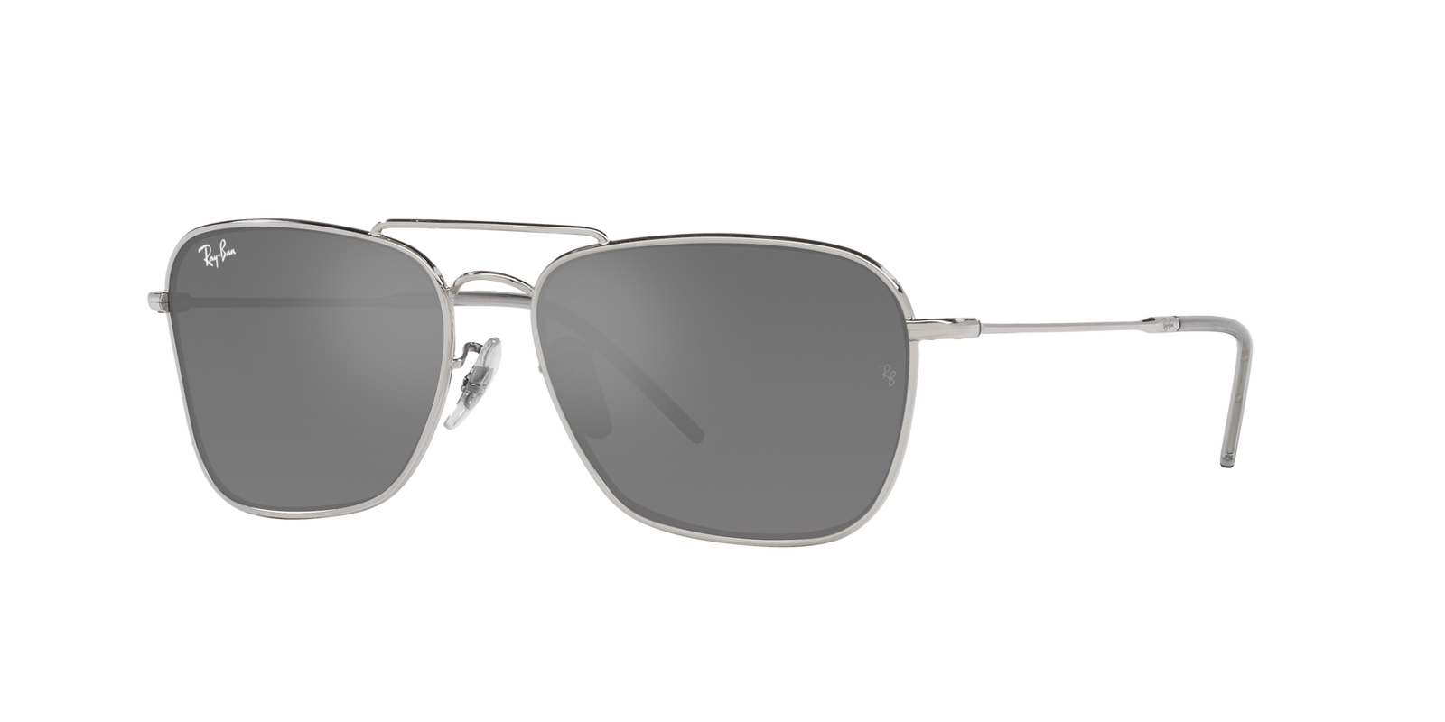 Ray Ban Sonnenbrille Caravan Reverse in Silber 0RBR0102S  003/GS