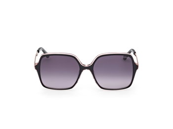 Das Bild zeigt die Sonnenbrille GU00270 von Guess in der Farbe Schwarz.
