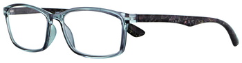 Das Bild zeigt die Fertiglesebrille 04861 von der Marke Abele Optik in transparentem grau.