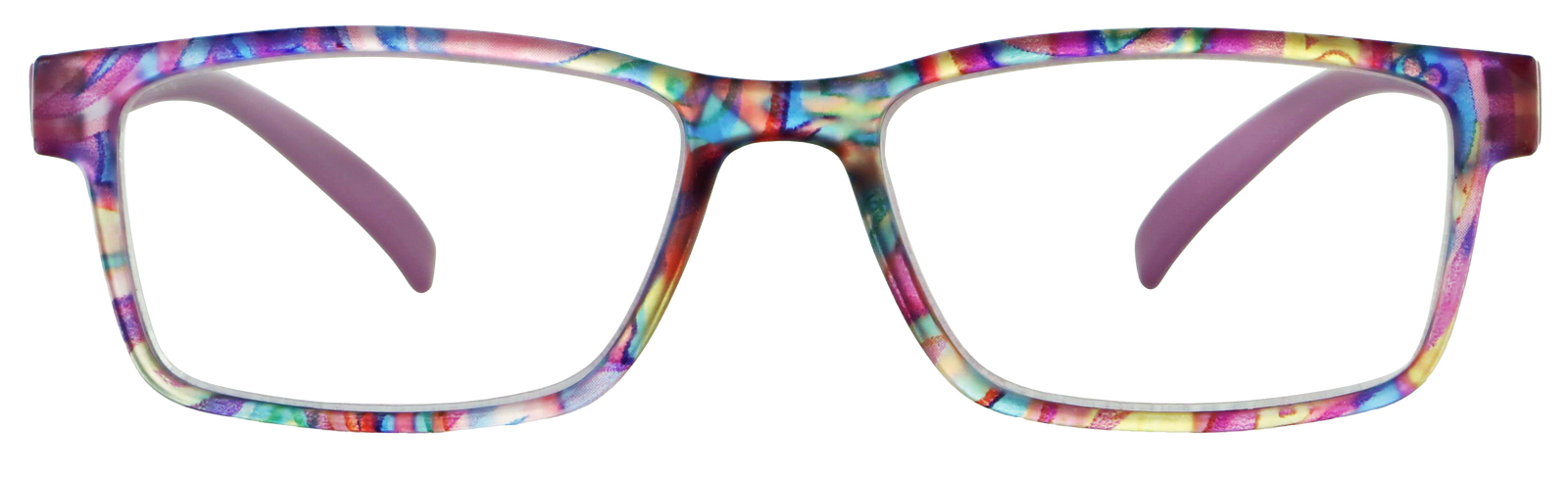 Das Bild zeigt die Fertiglesebrille 04871 von der Marke Abele Optik in Flieder-Lila.