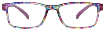 Das Bild zeigt die Fertiglesebrille 04871 von der Marke Abele Optik in Flieder-Lila.