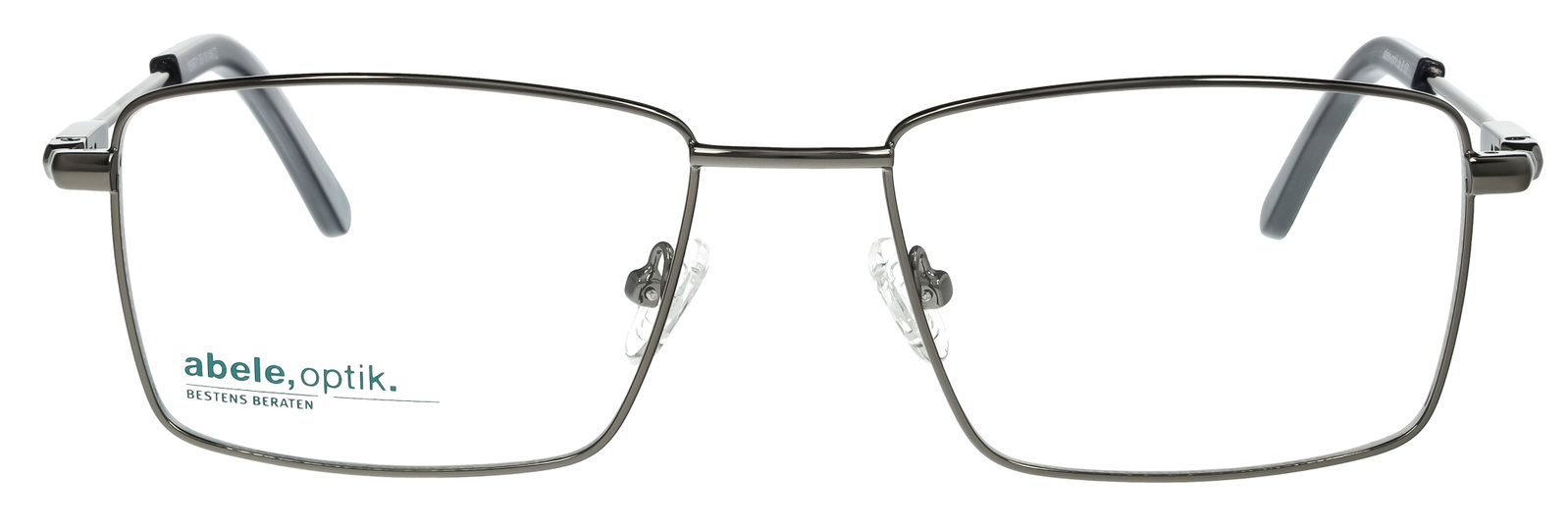 Das Bild zeigt die rechteckige Metallfassung für Herren 151671 in der Farbe Gun.