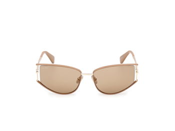 Das Bild zeigt die Sonnenbrille MM0141 von der Marke Max Mara in Blassgold.