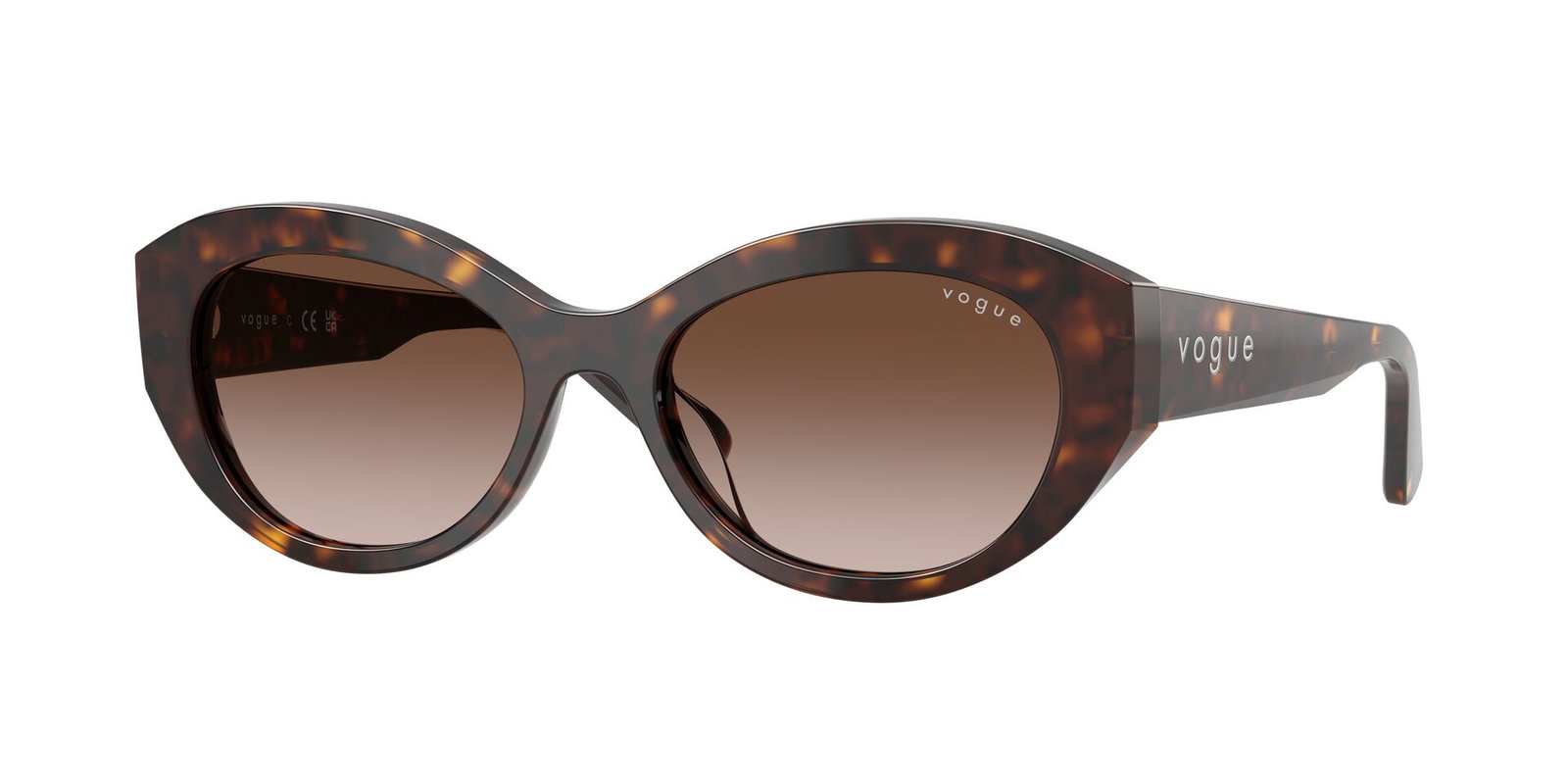 Das Bild zeigt die Sonnenbrille 0VO5659SU von Vogue in der Farbe Havanna.