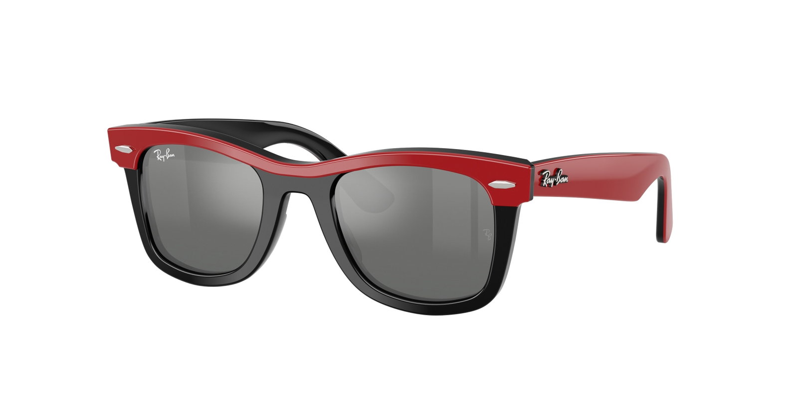 das Bild zeigt die Sonnenbrille 9140S von Ray Ban für Kinder in der Farbe Schwarz.