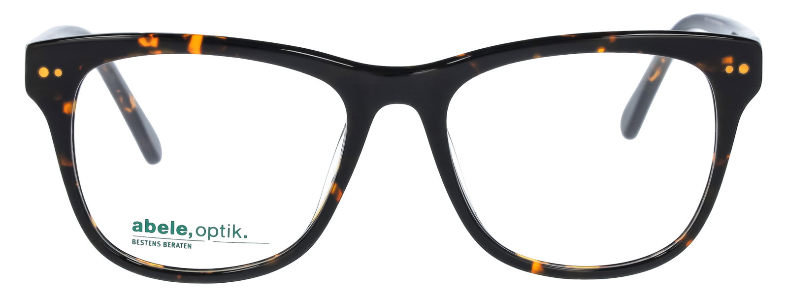 Das Bild zeigt die Korrektionsbrille 147971 von der Marke Abele Optik in schwarz havanna.