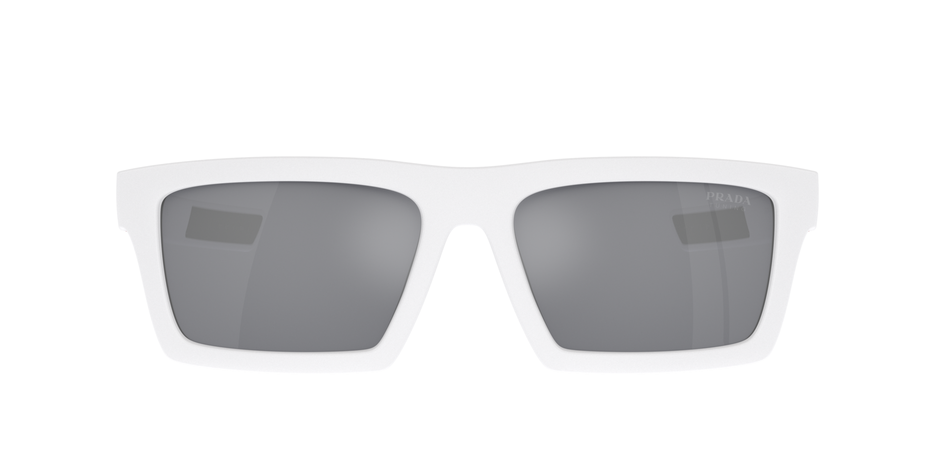 Das Bild zeigt die Sonnenbrille PS02ZSU 17S40A von der Marke Prada Linea Rossa in weiß.