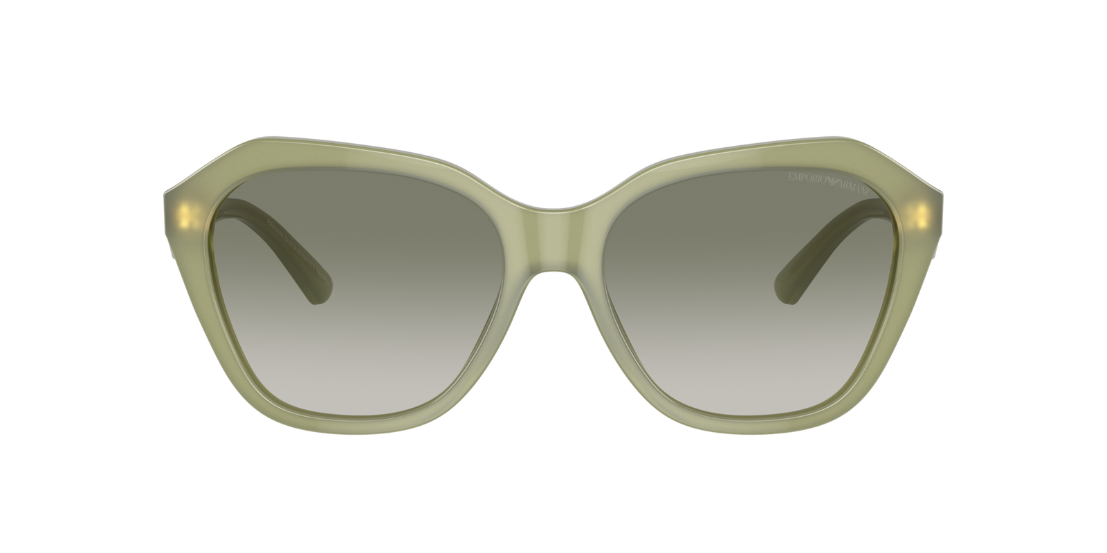 Das Bild zeigt die Sonnenbrille EA4221 61168E von der Marke Emporio Armani in grün.