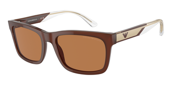 Das Bild zeigt die Sonnenbrille EA4224 609573 von der Marke Emporio Armani in braun.