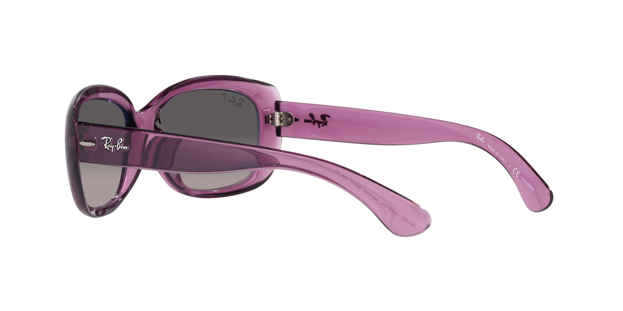 Jackie ohh Ray Ban Sonnenbrille für Damen in Violett/Transparent RB4101 6591M3 58