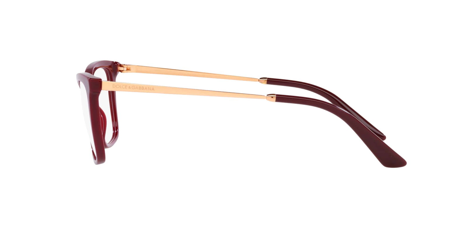 Das Bild zeigt die Korrektionsbrille DG3347 3091 von der Marke D&G in rot.