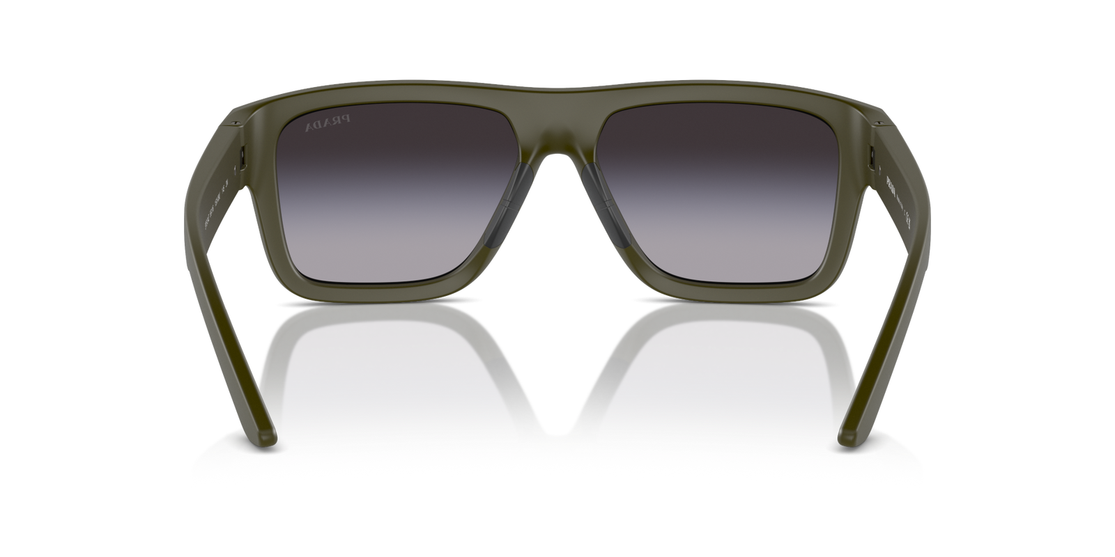 Auf diesem Bild sehen Sie die Sonnenbrille 0PS 3707 von Prada in der Farbe Grün.