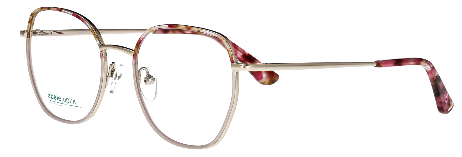 Abele Optik Brille für Damen in rosa braun gemustert/gold 149961