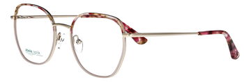 Abele Optik Brille für Damen in rosa braun gemustert/gold 149961