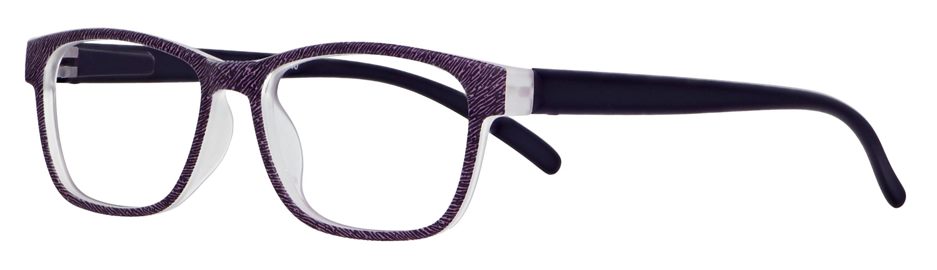 Das Bild zeigt die Fertiglesebrille 04561 von der Marke Abele Optik in lila matt.