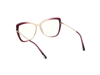 Das Bild zeigt die Korrektionsbrille FT5882-B 083 von der Marke Tom Ford in violett/gold.