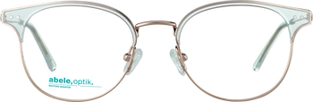 Das Bild zeigt die Korrektionsbrille 143691 von Abele Optik in transparent gold.
