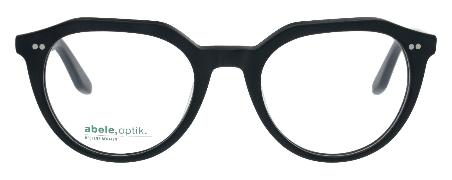 Das Bild zeigt die Herrenbrille in schwarz
