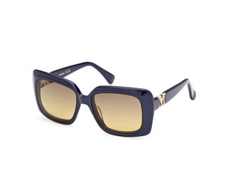 Das Bild zeigt die Sonnenbrille MM0030 90F von der Marke Max Mara in Blau.