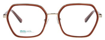 Das Bild zeigt die Brille 150151 von der Marke Abele Optik in schwarz/gold.