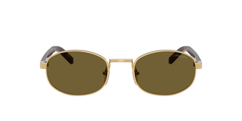 Auf diesem Bild sehen Sie die Sonnenbrille 0PR B53S von Prada in der Farbe Gold.