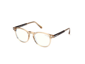 Das Bild zeigt die Korrektionsbrille FT5891-B 047 von der Marke Tom Ford in gold.