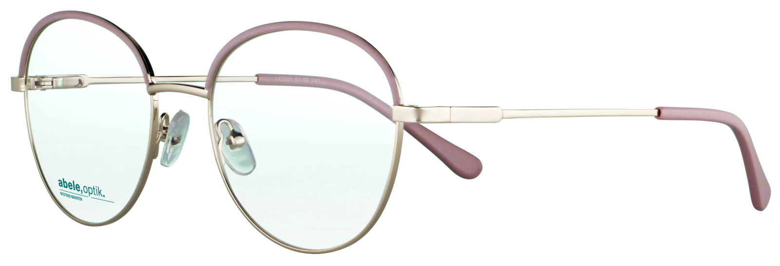 abele optik Brille 143321 in gold/pink