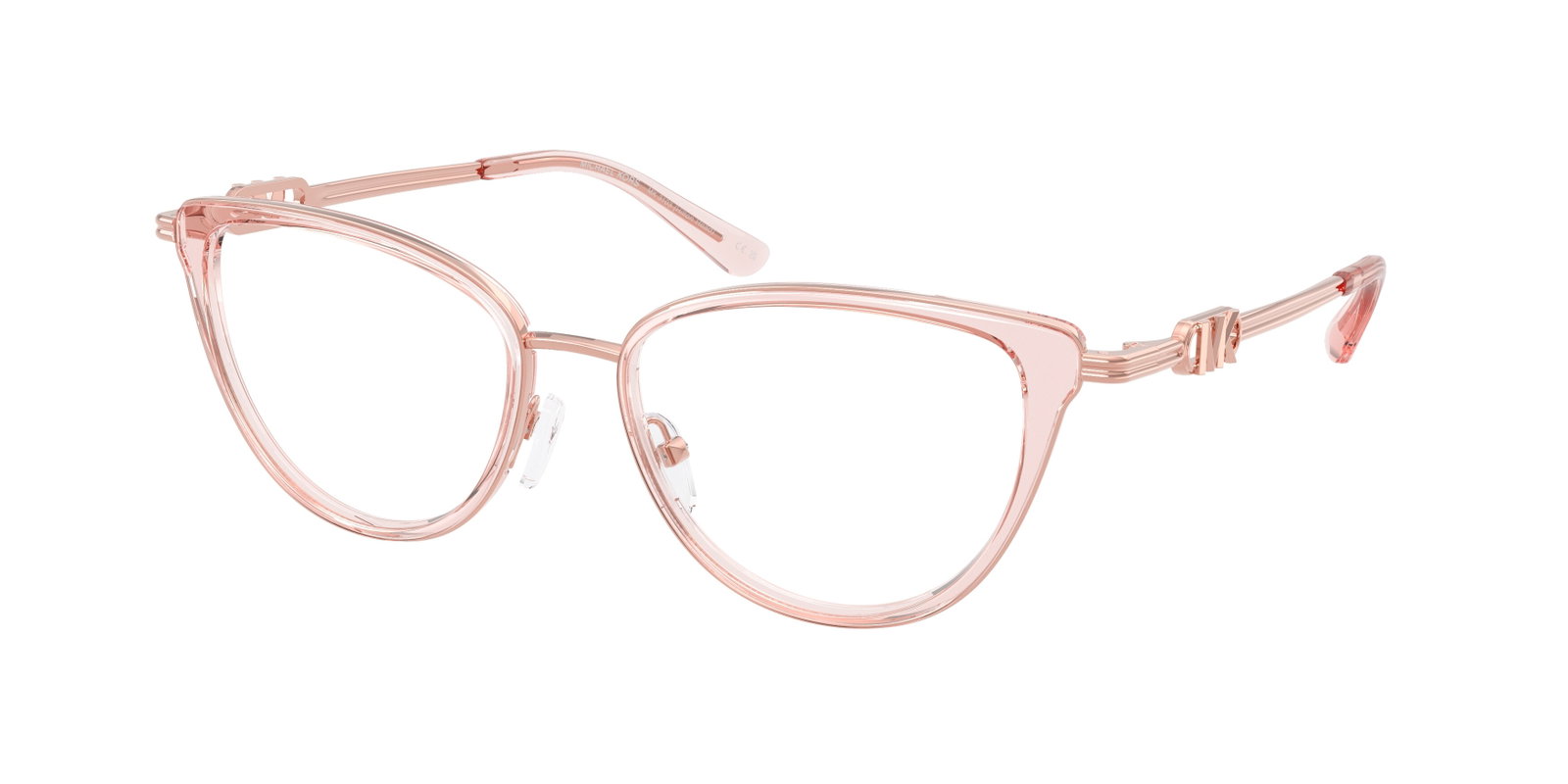 zu sehen ist eine Korrektionsbrille von Michael Kors in der Farbe Rosegold.