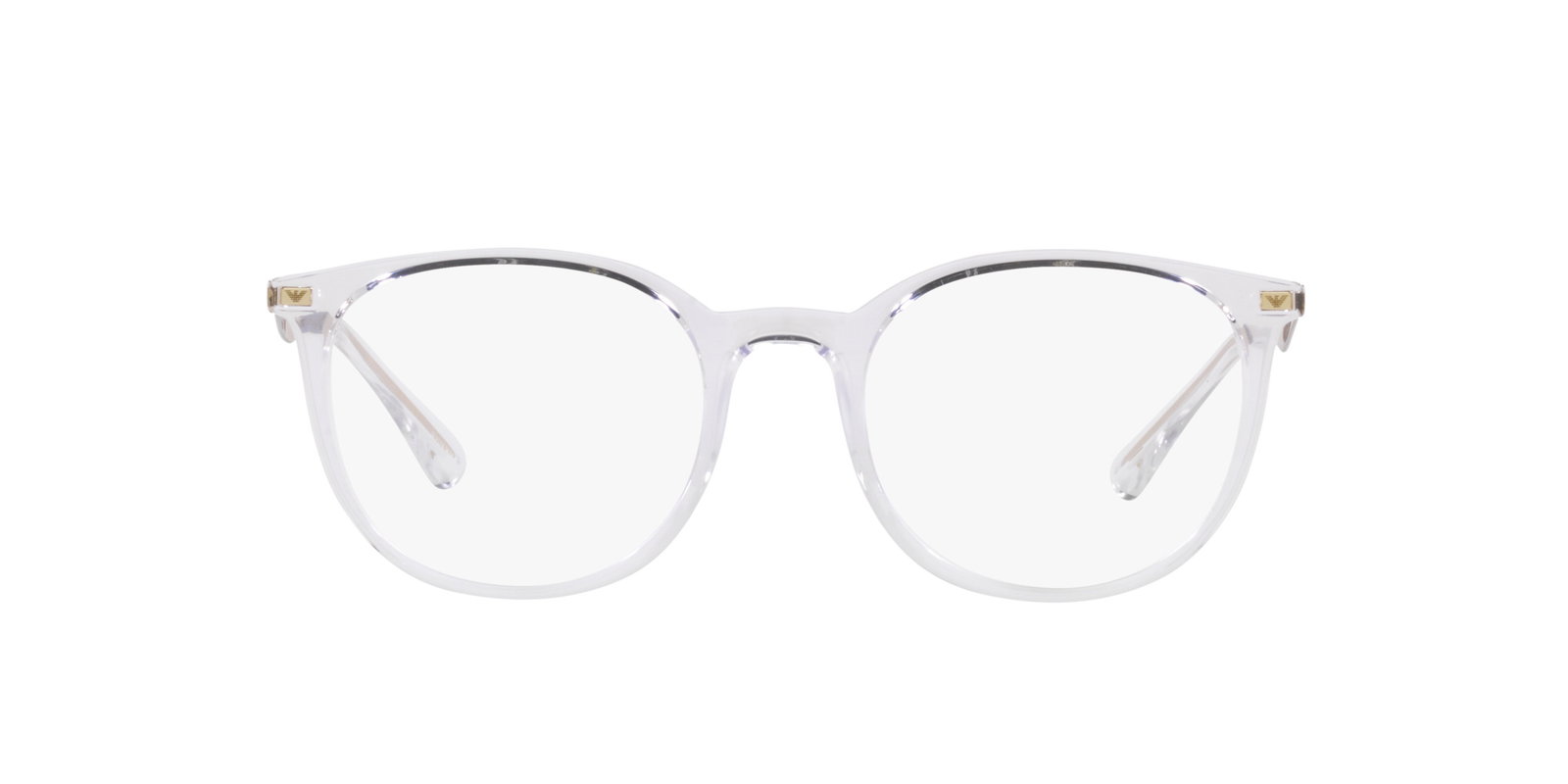 Das Bild zeigt die Korrektionsbrille EA3168 5371 von der Marke Emporio Armani in Crystal.