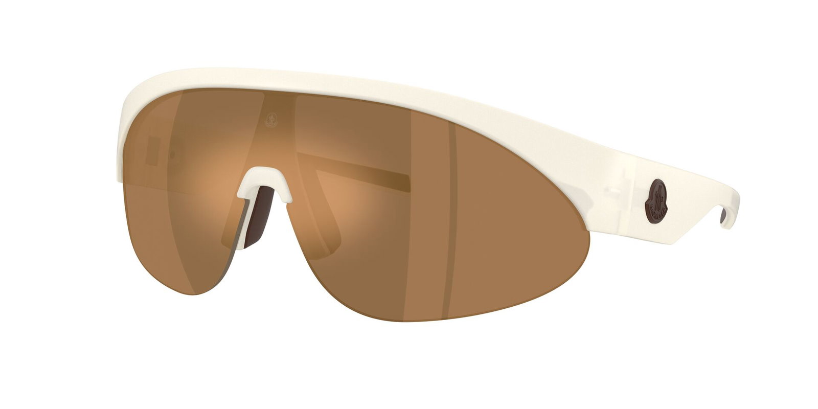 zu sehen ist die Sonnenbrille 8019U von Moncler in der Farbe weiß.