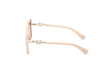 Das Bild zeigt die Sonnenbrille MM0064-H 25G von der Marke Max Mara in Elfenbein.
