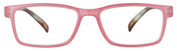 Das Bild zeigt die Fertiglesebrille 04881 von der Marke Abele Optik in hellem Frühlings-Pink.