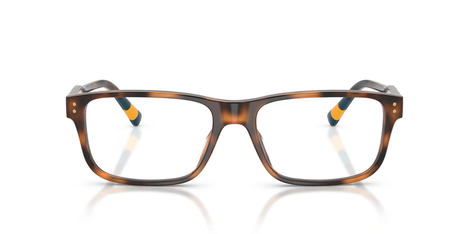 Das Bild zeigt die Korrektionsbrille 0PH2303U von Polo in der Farbe Havanna.
