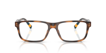 Das Bild zeigt die Korrektionsbrille 0PH2303U von Polo in der Farbe Havanna.