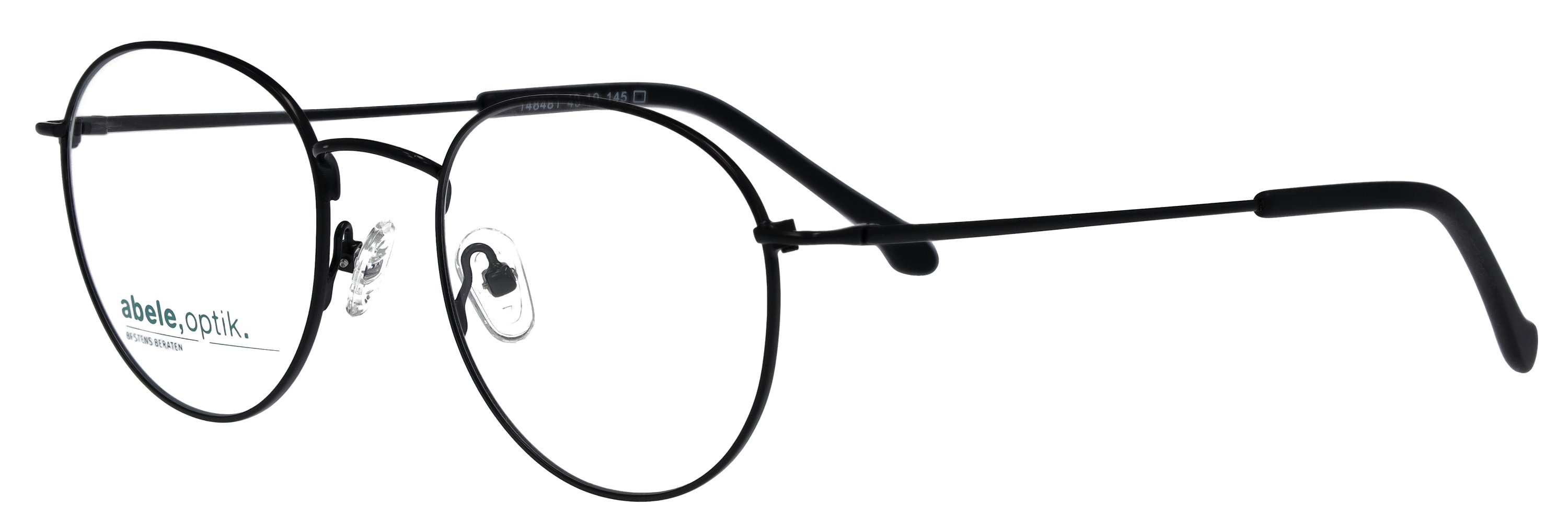 Das Bild zeigt die Herrenbrille 148481 in  schwarz matt