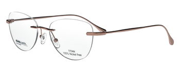 abele optik Brille randlos 146371 roségold