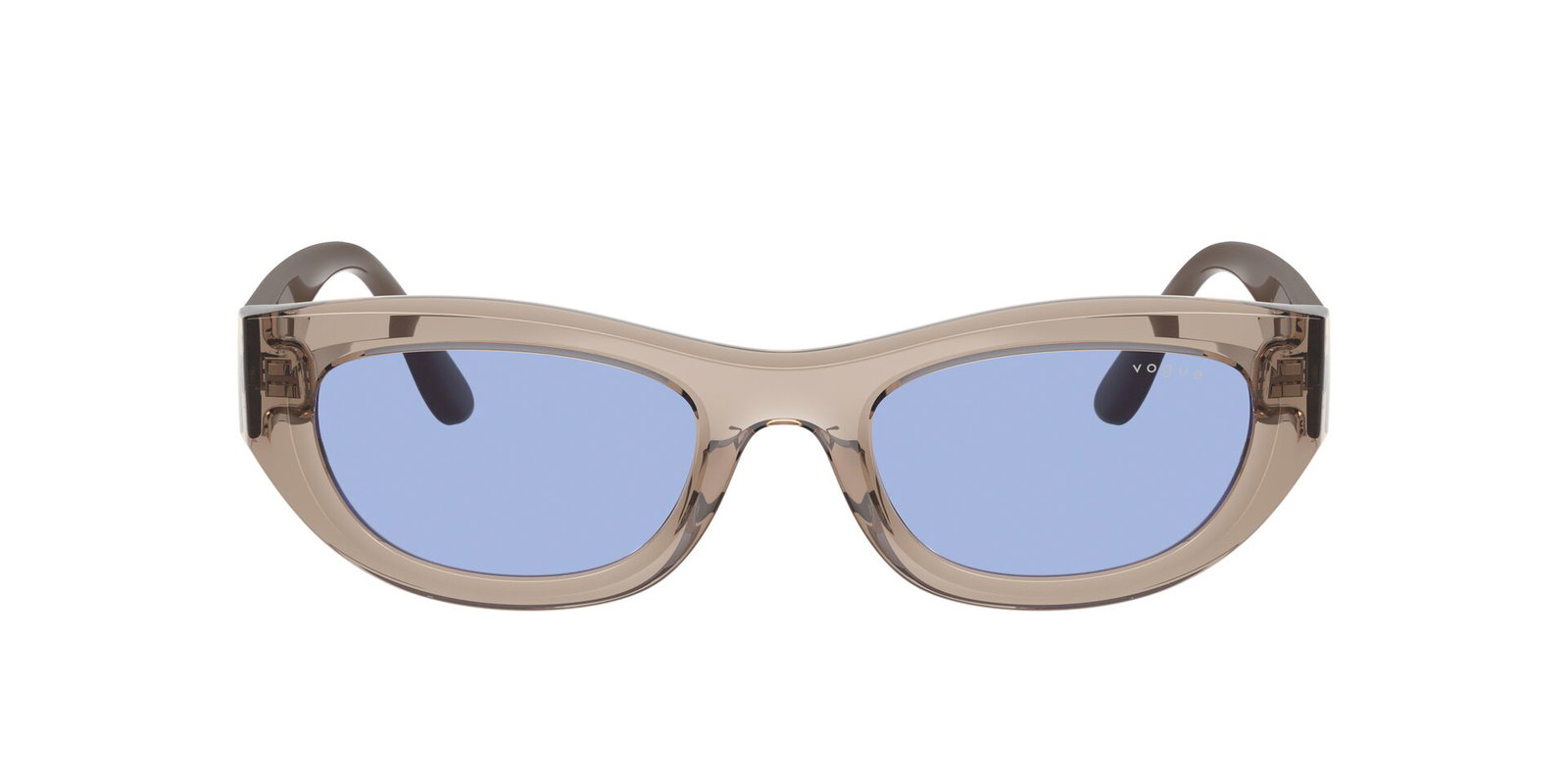 Das Bild zeigt die Sonnenbrille VO5616S von der Marke Vogue in Grau Transparent.