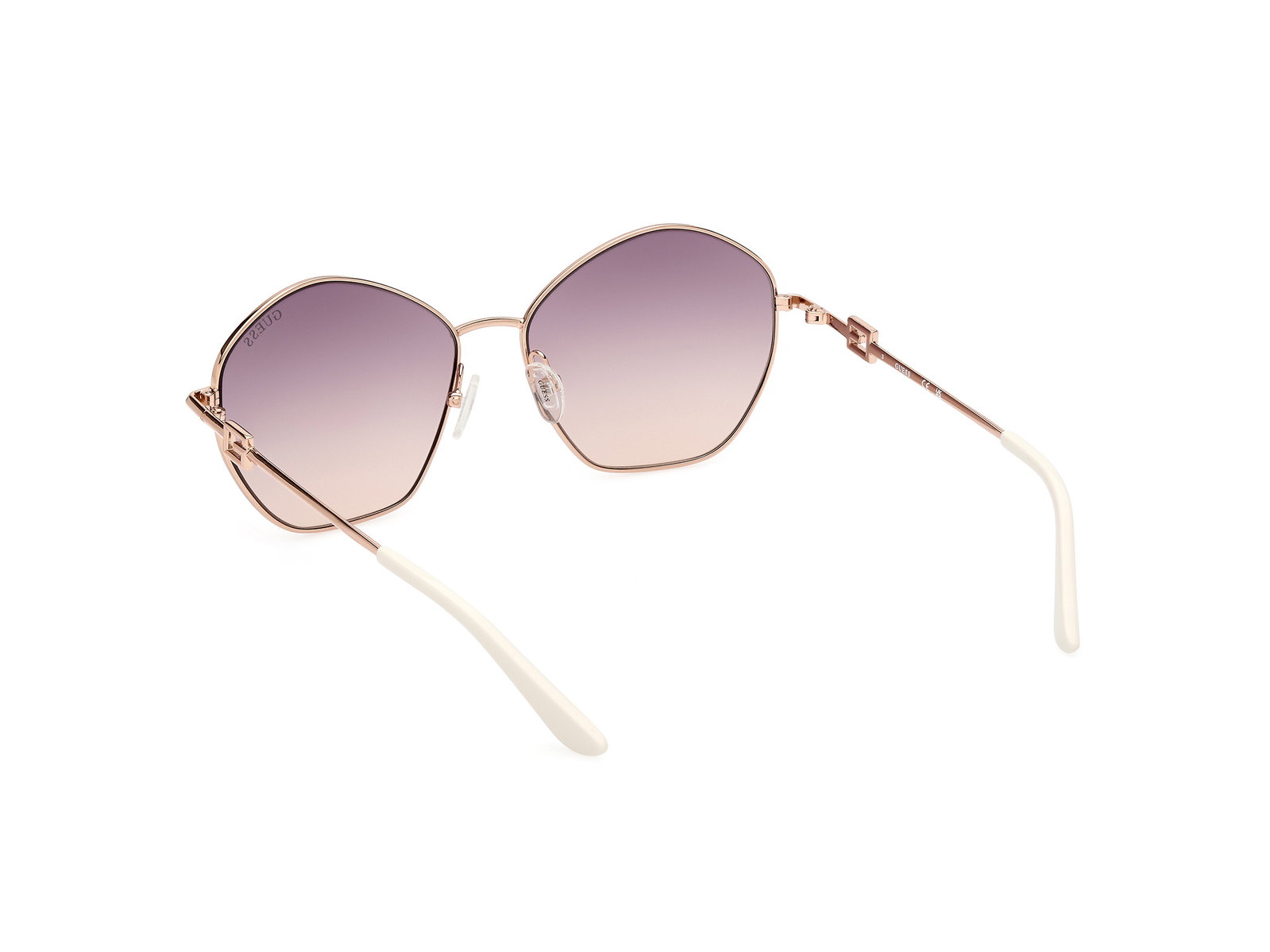 Das Bild zeigt die Sonnenbrille GU7907 28Z von der Marke Guess in rose gold.