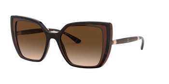 Dolce & Gabbana Sonnenbrille in Braun transparent DG6138 318513 55