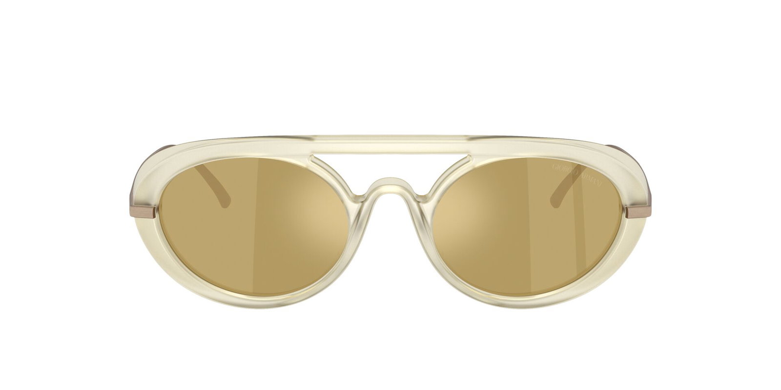 Das Bild zeigt die Giorgio Armani Sonnenbrille AR8256 in Hellgelb