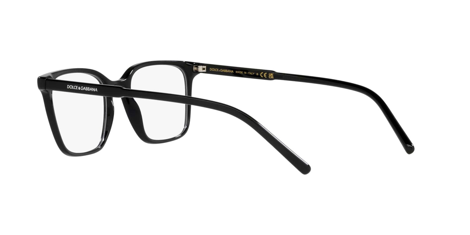 Das Bild zeigt die Korrektionsbrille DG3365 501 von der Marke D&G in schwarz.